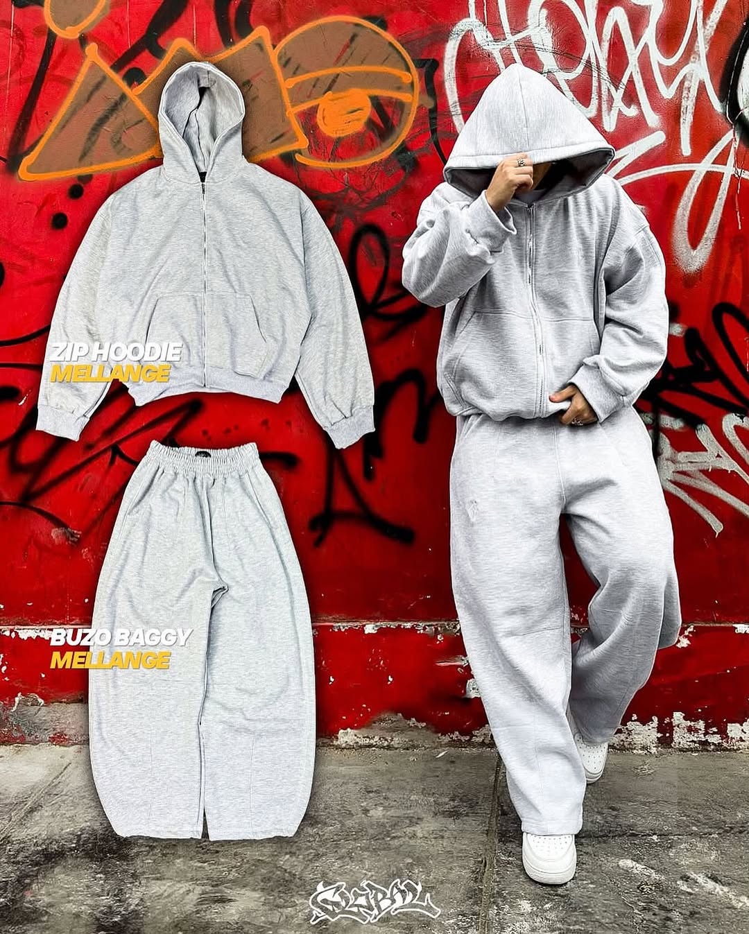 ENSEMBLE OVERSIZE BAGGY +VEST